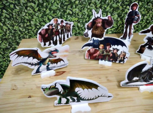 Como Treinar Seu Dragão Kit de Mesa 8 Peças