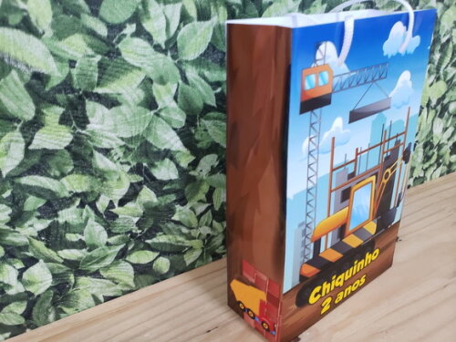 Construção Sacola Personalizada Pronta Entrega