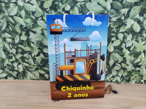 Construção Sacola Personalizada Pronta Entrega