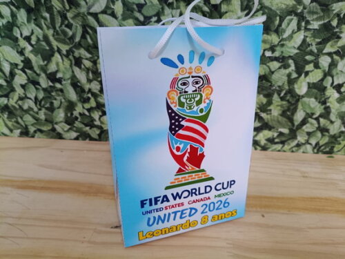 Copa do Mundo 2026 Sacola Personalizada Tam 29x20x8 cm