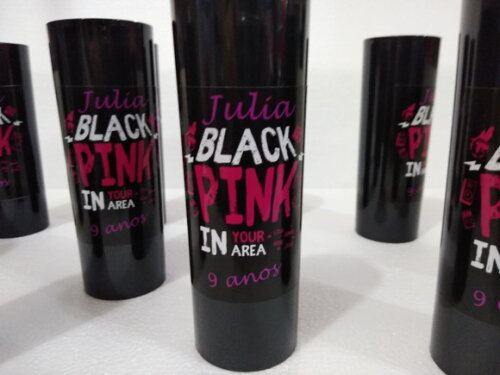 Copo Long Drink Black e Pink Personalizado
