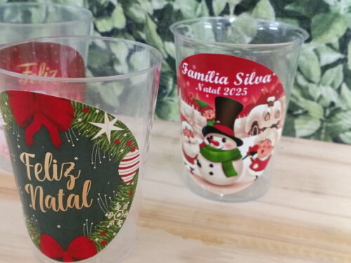 Copo Natal 300 ml Personalizado Pronta Entrega