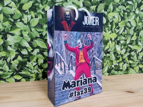Coringa Sacola Personalizada Pronta Entrega