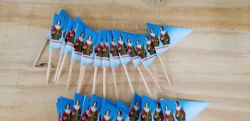 Cosme e Damião Bandeirinha Decorativa para Festa 50 Unidades
