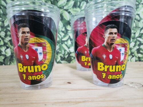 Cristiano Ronaldo Copos 300 ml Personalizados
