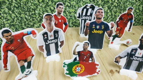 Cristiano Ronaldo Displays de Mesa 8 Peças Pronta Entrega