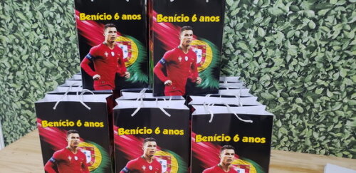 Cristiano Ronaldo Sacola Personalizada Pronta Entrega