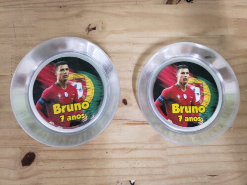 Cristiano Ronaldo Pratos Sobremesa Personalizados