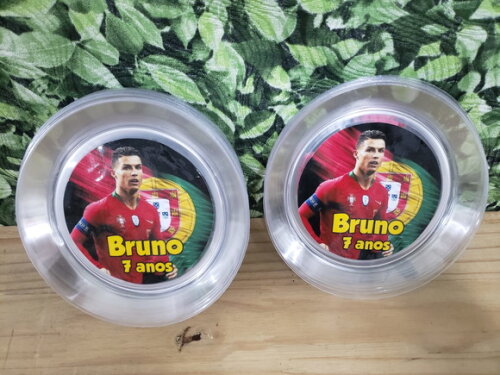 Cristiano Ronaldo Pratos Sobremesa Personalizados