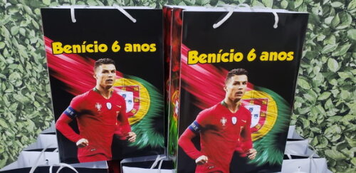 Cristiano Ronaldo Sacola Personalizada Pronta Entrega