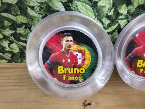 Cristiano Ronaldo Pratos Sobremesa Personalizados