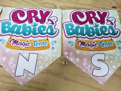 Cry Babies Varal Personalizado Parabens Mais Nome