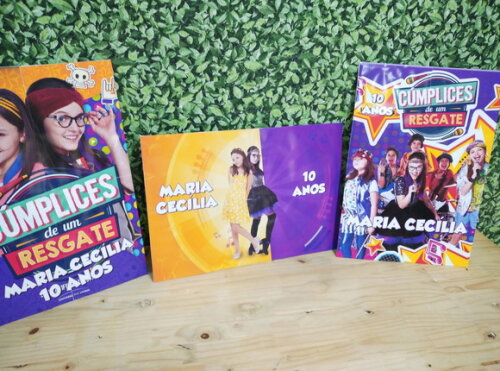 Cúmplices de Um Resgate Kit de Parede 3 Peças Personalizado