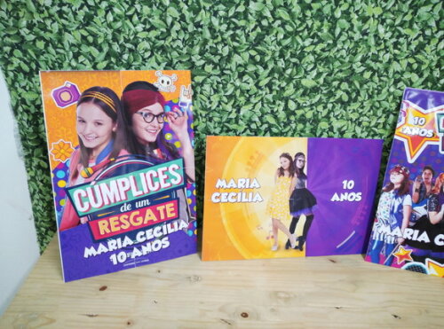 Cúmplices de Um Resgate Kit de Parede 3 Peças Personalizado