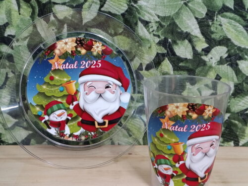 Descartáveis Natal Personalizados Pronta Entrega