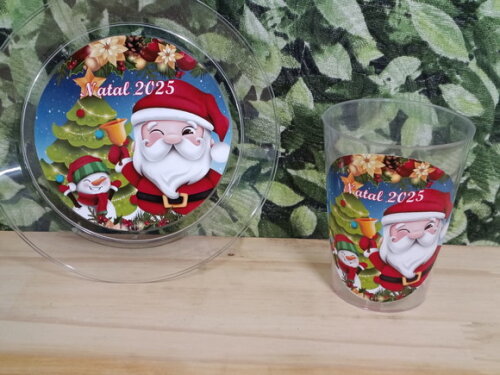 Descartáveis Natal Personalizados Pronta Entrega