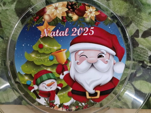 Descartáveis Natal Prato Refeição 21 cm Personalizado