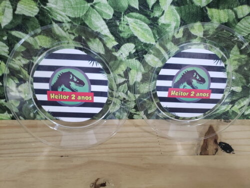 Dinossauro Prato Sobremesa Personalizado Pronta Entrega