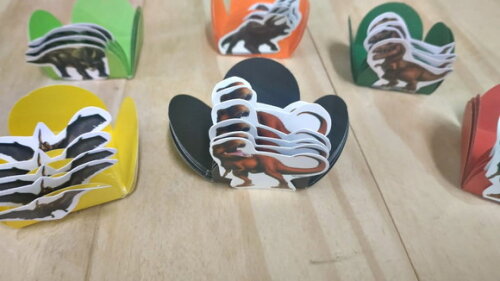 Dinossauros Forminhas Decoradas 108 Unidades Pronta Entrega