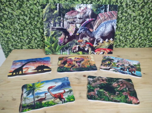 Dinossauros Kit de Parede 6 Peças Pronta Entrega