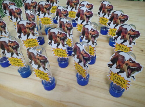 Dinossauros Tubets com Apliques Personalizados