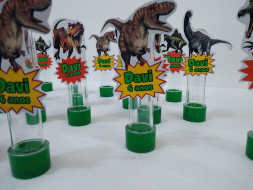 Dinossauros Tubets com Apliques Personalizados