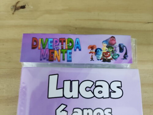 Divertidamente Caderninho Colorir Personalizado