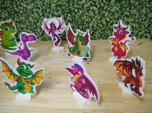 Dragões Kit de Mesa 10 Peças Displays Pronta Entrega