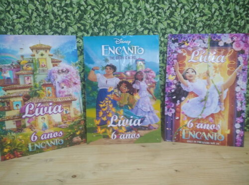 Encanto Disney Kit de Parede 3 Peças Personalizado
