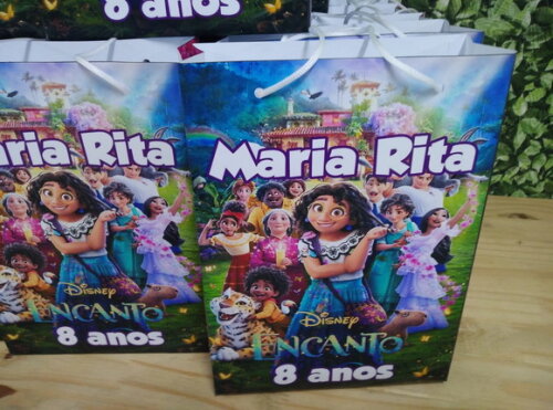 Encanto Sacola Personalizada Grande 28 cm