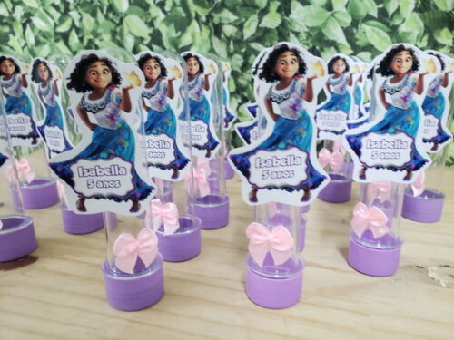 Encanto Tubetes com Apliques Personalizados Pronta Entrega