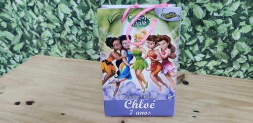 Fadas Sininho Sacola Personalizada Pronta Entregatam Médio