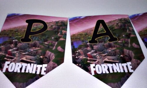 Faixa Parabens + Nome Fortnite Personalizada