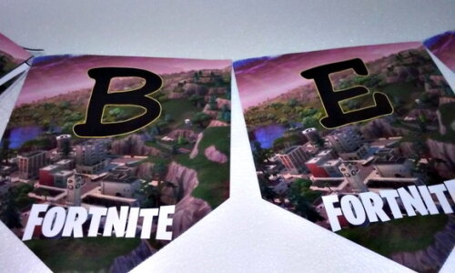 Faixa Parabens + Nome Fortnite Personalizada
