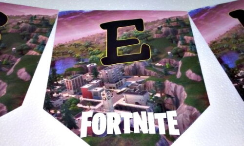 Faixa Parabens + Nome Fortnite Personalizada