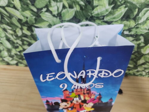 Familia Disney Sacola Personalizada Pronta Entrega