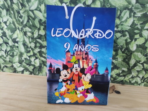 Familia Disney Sacola Personalizada Pronta Entrega