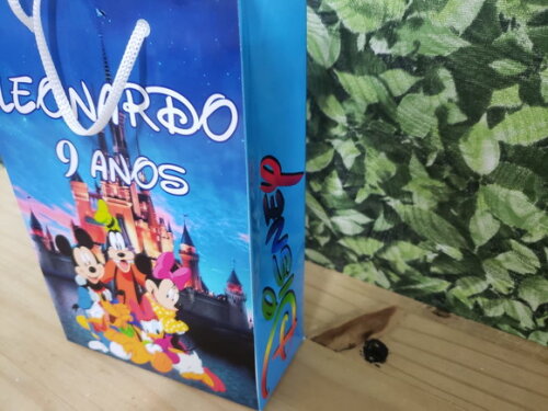 Familia Disney Sacola Personalizada Pronta Entrega