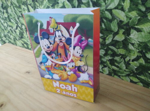Familia Disney Sacola Personalizada Pronta Entrega