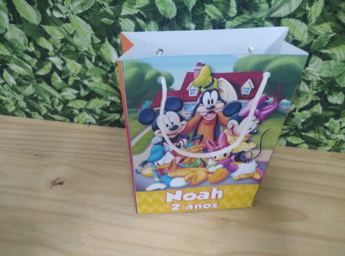 Familia Disney Sacola Personalizada Pronta Entrega