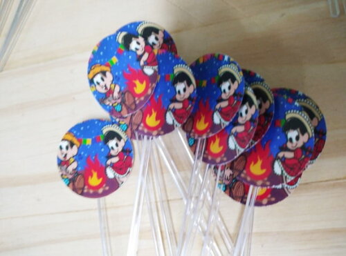 Festa Junina 36 Topper para Docinhos Pronta Entrega