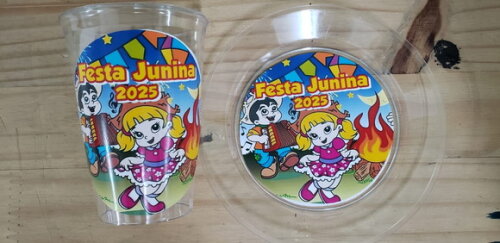 Festa Junina Descartáveis Personalizados Copo e Prato Sobrem