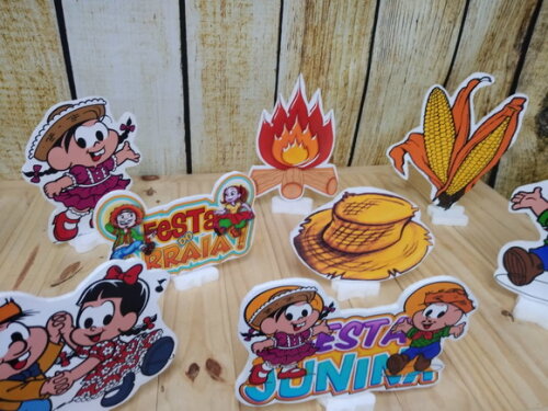 Festa Junina Kit de Mesa Displays 8 Peças Pronta Entrega