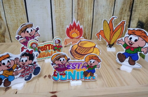 Festa Junina Kit de Mesa Displays 8 Peças Pronta Entrega