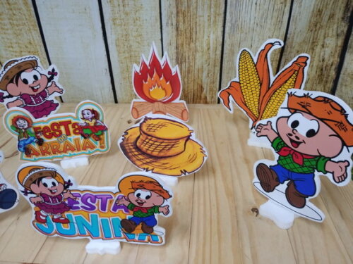 Festa Junina Kit de Mesa Displays 8 Peças Pronta Entrega