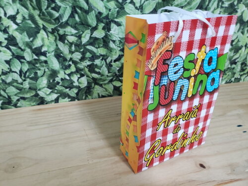 Festa Junina Sacola Personalizada Pronta Entrega