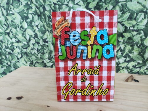 Festa Junina Sacola Personalizada Pronta Entrega