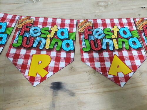 Festa Junina Varal Decorativo e Personalizado Pronta Entrega