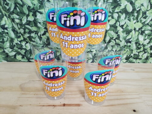 Fini Copos 300 ml Personalizados Pronta Entrega