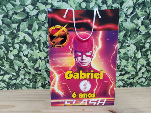 Flash Sacola Perssonalizada Pronta Entrega 28x20x8 cm